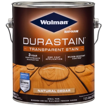 Wolman Wolman RainCoat Transparent Gloss Natural Cedar Water-Based Acrylic Copolymer One Coat Stain 1 gal 288337